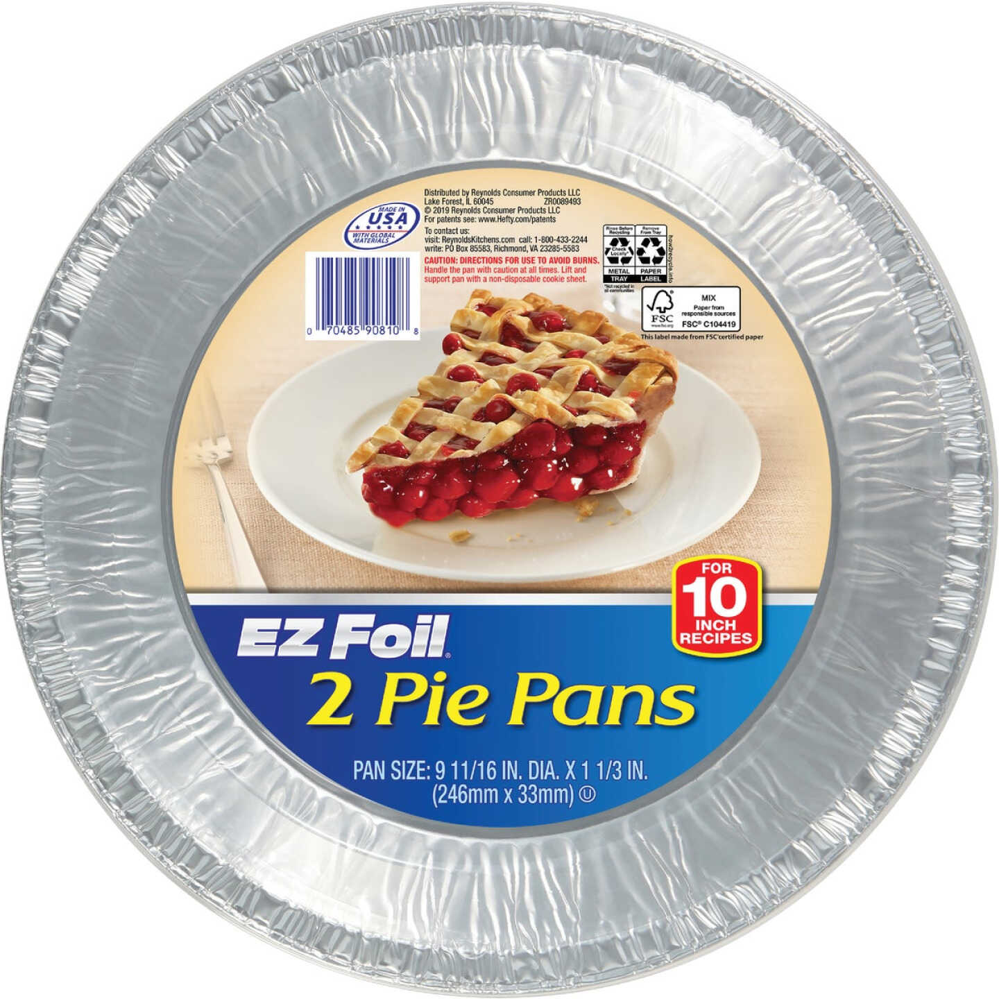 9 Aluminum Foil Pie Pan - Extra Deep