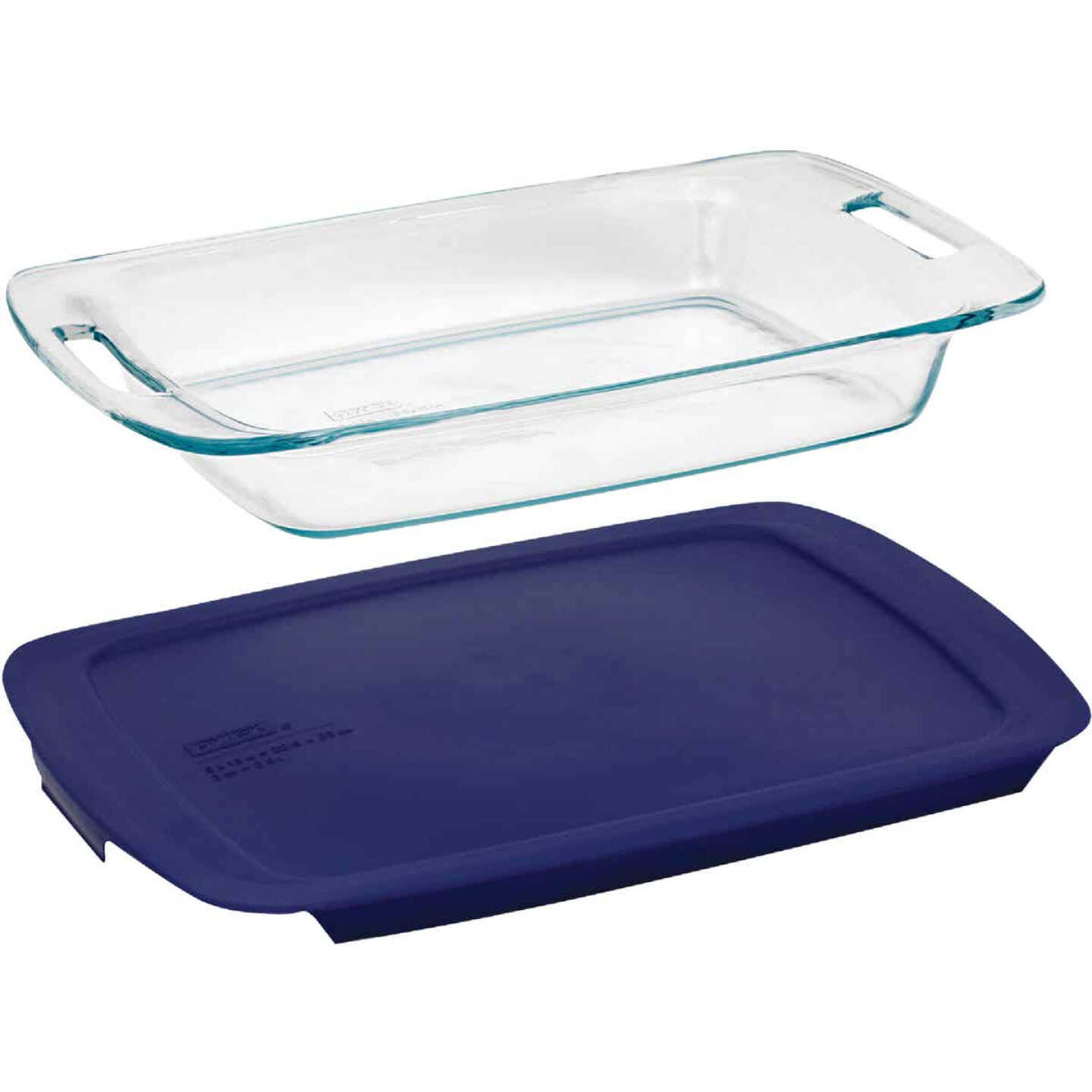Easy Grab® 3-quart Glass Baking Dish with Blue Lid